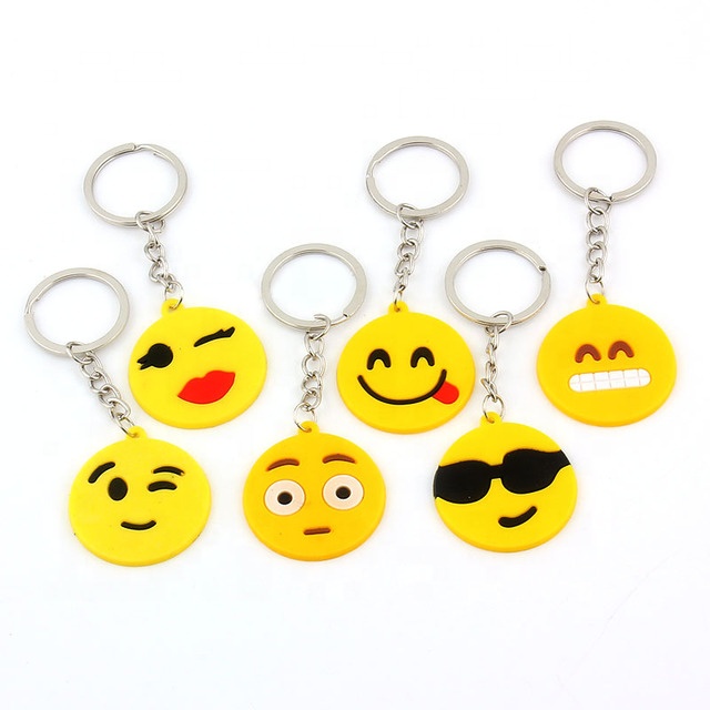 Cheap wholesale graduation funny fancy smile picture keychain key ring