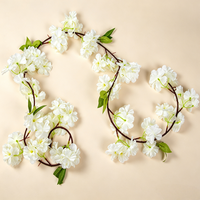 Guirlande de fleurs artificielles Sakura multicolores vibrantes à 84 têtes, réaliste, en soie douce, pour décoration de remise de diplôme, Noël, Thanksgiving