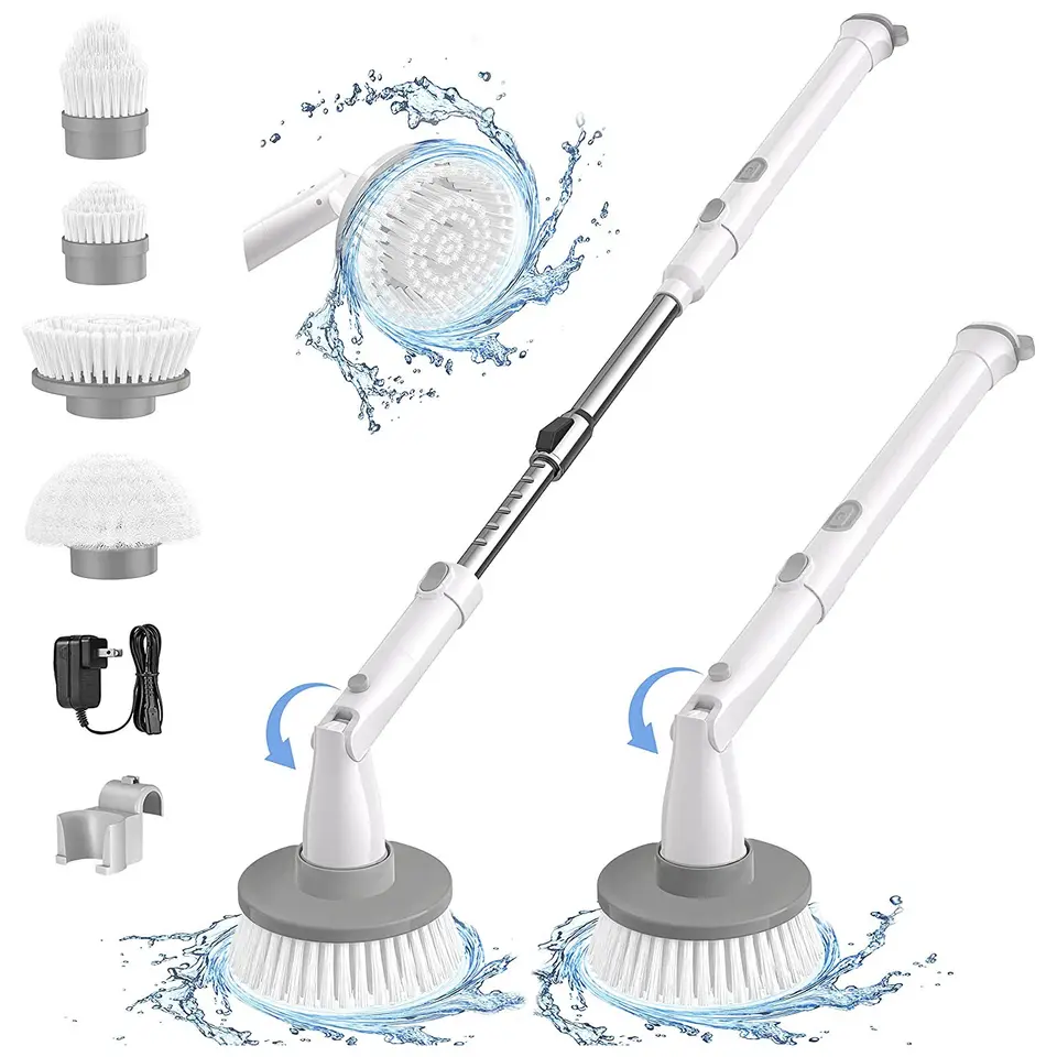 Vente en gros d'épurateur électrique de salle de bain rechargeable Brosse électrique multifonctionnelle pour le nettoyage 3 en 1 à propos de 60mis