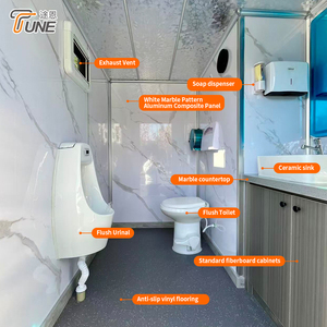 Remolque de Baños Móviles de Lujo con 2 Estaciones para Campos de Golf, Fabricante de Baños Móviles de Alta Calidad - Product Image 2