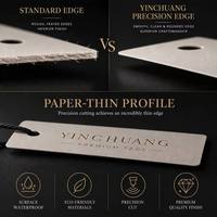 Label Karton Tepi Kasar 600gsm Hasil Pengerjaan Tangan dengan Foil Perunggu Antik & Tali Rami Mentah Buatan Zhejiang