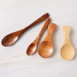 Wholesale Japanese-Style Minimalist Wooden Dining Nanmu Wood Twine <b>Small</b> Slurping Noodles Long-Handled <b>Spoon</b> - Product Image 2