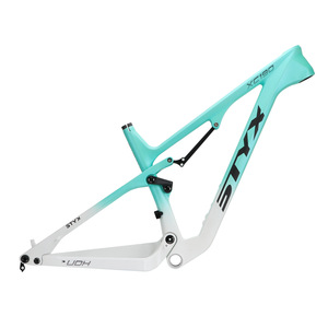 <span class=keywords><strong>Cuadro</strong></span> de Bicicleta de Montaña con Suspensión Trasera de Fibra de Carbono, Eje Pasante, <span class=keywords><strong>para</strong></span> Descenso y Todoterreno - Product Image 1