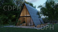Kits de maisons préfabriquées en acier léger de luxe, maisons préfabriquées en acier moderne, villas préfabriquées avec certification CE