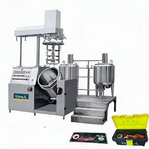 Cosmetics industry manufacturing equipment vacuum emulsifier mixing tank machine