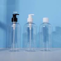 Botol Pompa Kosmetik Bulat Transparan Mewah untuk Sampo, Kondisioner, Sabun Mandi, dan Lotion Tubuh, dengan Sablon Warna Kustom