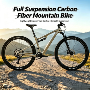 Bicicleta de Montaña de Fibra de Carbono con Suspensión Completa, 29 Pulgadas, 12 Velocidades, Frenos de Disco Hidráulicos, Eje Pasante, XC Trail <span class=keywords><strong>MTB</strong></span>, 110 mm de Recorrido - Product Image 1