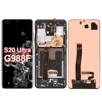 Écran tactile TFT Super OLED d'origine avec cadre pour Samsung Galaxy S20 Ultra – Pièces de rechange pour téléphone portable – Garantie 1 an