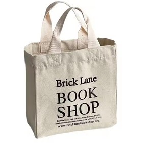 Bán buôn tùy chỉnh chất lượng cao nhỏ trống Hữu Cơ bông vải làm đẹp Túi tote - Product Image 5