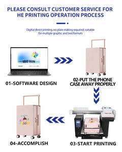 Baru A3 5070 besar 50x70cm UV Printer kecepatan tinggi otomatis meratakan Multi Nozzle Printing - Product Image 4