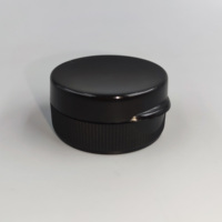 Capuchons à rabat personnalisés 38/400 de couleur noire, fabricant professionnel de couvercles en plastique sur mesure, fournisseurs en gros de couvercles à rabat PPWR