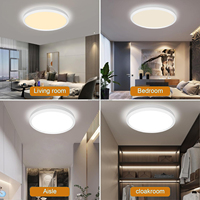 Plafonnier LED R12 dimmable 5CCT à éclairage périphérique moderne pour la maison et le bureau