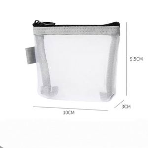 Clear Mesh Coin Purse Wallet Portable ID Card Credit Card Bag <b>Lipstick</b> Key Earphone <b>Mini</b> Storage Bag - Product Image 6