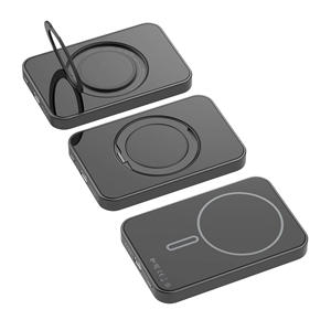 Batería Externa Magnética Inalámbrica 3 en 1 de 5000/10000 mAh, Carga Rápida PD de 15 W, Batería de Estado Sólido con Soporte Giratorio - Product Image 1