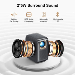 Lenovo T100 850 ANSIルーメン プロジェクター 2Kデコーディング LCDプロジェクター ネイティブ1080P Android WiFi 6 HDR10 オートフォーカス <span class=keywords><strong>2</strong></span>*5Wスピーカー - Product Image 4