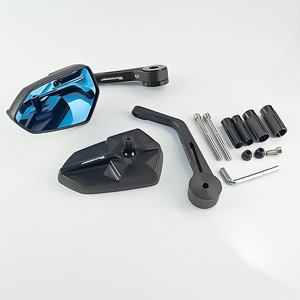 Rétroviseur Qiangye 8 pouces pour moto électrique, scooter, adaptable universellement, noir, avec kit de montage - Product Image 2