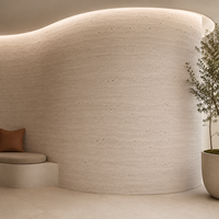 Pierre souple ignifuge MCM pour impression 3D, travertin, pierre souple, feuille de pierre calcaire flexible, décoration murale latérale d'escalier