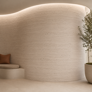 Pierre souple ignifuge MCM pour impression 3D, travertin, pierre souple, feuille de pierre calcaire flexible, décoration murale latérale d'escalier - Product Image 1
