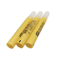 Tube cosmétique vide à bouchon à visser, applicateur de pinceau, tube d'huile pour les ongles, pour le soin de la peau, baume
