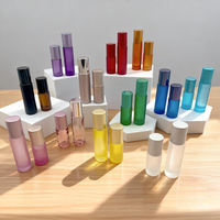 Emballage cosmétique personnalisé avec logo imprimé, nouvelle mode, couleur or rose, crème pour les yeux, flacon en verre pour huile essentielle, parfum, flacon à bille de 5 ml, 10 ml