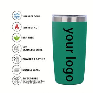 Vaso Térmico de Acero Inoxidable de Doble Pared de 10 oz (300 ml) con Logotipo Personalizado, Taza de Viaje Aislada al Vacío con Tapa - Product Image 3