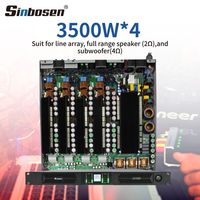 3500W 1U 4 Kanallı Sahne Performansı Ses Profesyonel Güç Amplifikatörü