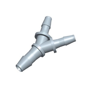 ข้อต่อพลาสติก PP ยี่ห้อ Jiyou แบบ Y พร้อมห่วงเกี่ยว สำหรับท่อยางแบบยืดหยุ่น สีเทา ขนาด 1.6-9.5 มม. - Product Image 1