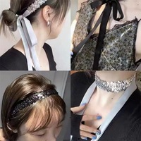 Ruban élastique coloré en gros avec sequins brillants, bordure en dentelle à paillettes pour la confection de vêtements, costumes et robes