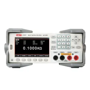 최신 UNI-TUT3513 DC 저항 테스터 20Kohm RS232 0.05% 정확도 4.3 인치 LCD 디스플레이