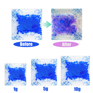 1g màu xanh thay đổi silica gel hút ẩm 1-8mm hạt hấp thụ độ ẩm túi cho phụ gia dầu khí bao bì nhựa - Product Image 4