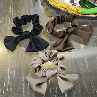Élastique à cheveux volumineux couleur unie, écologique, fait main, haute qualité, mode féminine, style coréen, petite corde à cheveux en tissu