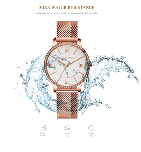 <span class=keywords><strong>Hannah</strong></span> Martin luxe 1072 femmes en acier inoxydable Quartz montre-bracelet diamant 16mm bande dames Bracelet affaires Style fait alliage - Product Image 4