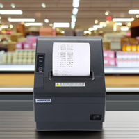 Printer Thermal Desktop 80mm WIFI+ Antarmuka USB Pencetakan Thermal Langsung Android Untuk Supermarket POS Stok