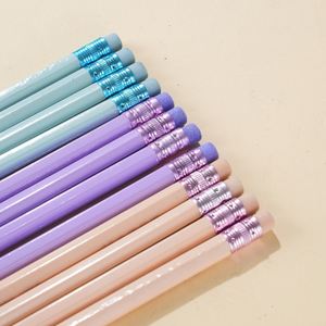 Lápices de colores macro personalizables con borrador Útiles de regreso a la escuela de buena calidad para niños Lápices estándar - Product Image 2