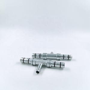 Empalmador de sistema de clip de con puerto lateral bajo R134a Accesorio de refrigeración A/C <span class=keywords><strong>12</strong></span> Espiga de manguera - Product Image 3