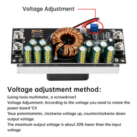 Module convertisseur DC-DC abaisseur/élévateur 800W 25A/1200W 30A/1500W 50A, chargeur de tension réglable DC15V-90V vers DC2.5V-72V
