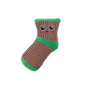Nouveaux jouets transfrontaliers pour animaux de compagnie, chaussettes de dessin animé, jouets en peluche, jouets à mâcher, jouets pour nettoyer les dents et jouets d'entretenissement - directement de l'usine - Product Image 4