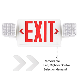 Segnale di Uscita di Emergenza Commerciale a LED Prodotto da FEITUO con Teste LED, Segnale di Sicurezza Antincendio a LED - Product Image 3