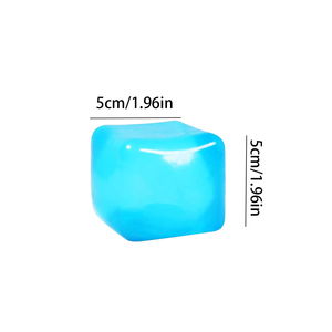 Pelota Antiestrés Cuadrada de Hielo, Juguetes Sensoriales para Aliviar el Estrés, TDAH, Autismo, Juguetes Blandos y Esponjosos, Recuerdos de Fiesta, Regalos para Niños y Adultos - Product Image 6