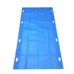 Medical Hospital disposable patient transfer bed sheet Polypropylene 80gsm surgical king size bed sheets with 8 holes