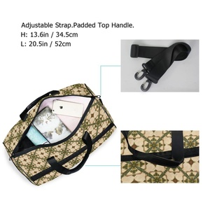 Hawaiian Market Lightweight Portable Travel Duffel <b>Bag</b> Gym <b>Training</b> <b>Bag</b> Sneaker Packable Travel <b>Bag</b> With Adjustable Dividers - Product Image 4