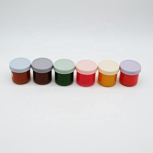 Bocaux en verre pour confiture 4oz, récipient pour aliments pour bébés petits bocaux Mason avec couvercles en plastique colorés étanches à l'air - Product Image 3