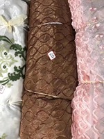 Luxe blanc voilage rideau tissu velours broderie dentelle tissé Design salon 120 GSM léger respirant usine approvisionnement