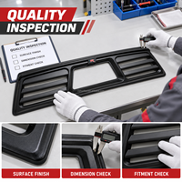 Pour Ford Ranger T9 2022+ : Grille de protection de vitre arrière, garniture de pare-brise arrière pour pick-up, accessoires de protection de persiennes