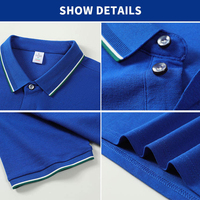 Camiseta Polo de Alta Calidad, 200gsm, Poliéster y Algodón, Camiseta Polo para Hombre, Uniforme Personalizado de Empresa, Camisetas Polo de Golf con Logotipo Bordado para Hombre