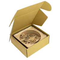Lanterne en bois personnalisée école sculptée boîte de nuit 3D lumière LED boîte d'anime en bois cadeau pour cadeau d'anniversaire
