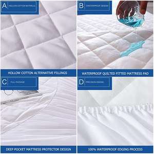 <b>Waterproof</b> Quilted <b>Mattress</b> Cover <b>Mattress</b> <b>Protector</b> Bed Bug - Product Image 4