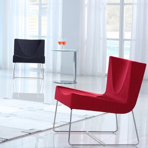Metal Dining Luxury Recliner Chaise Visitor Reception Meeting <b>Office</b> Chair Living Room Leisure Lounge Modern Sofa Chair - Product Image 4