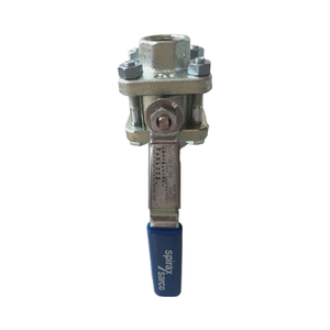 Vanne à boisseau sphérique en acier au carbone Spirax Sarco M10S2RB, raccord fileté 3/4, ensemble à trois pièces - Product Image 1