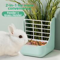 Nouvelle arrivée : Distributeur de foin en plastique pour lapin, bouteille suspendue anti-déversement pour petits animaux, chinchilla, lapin